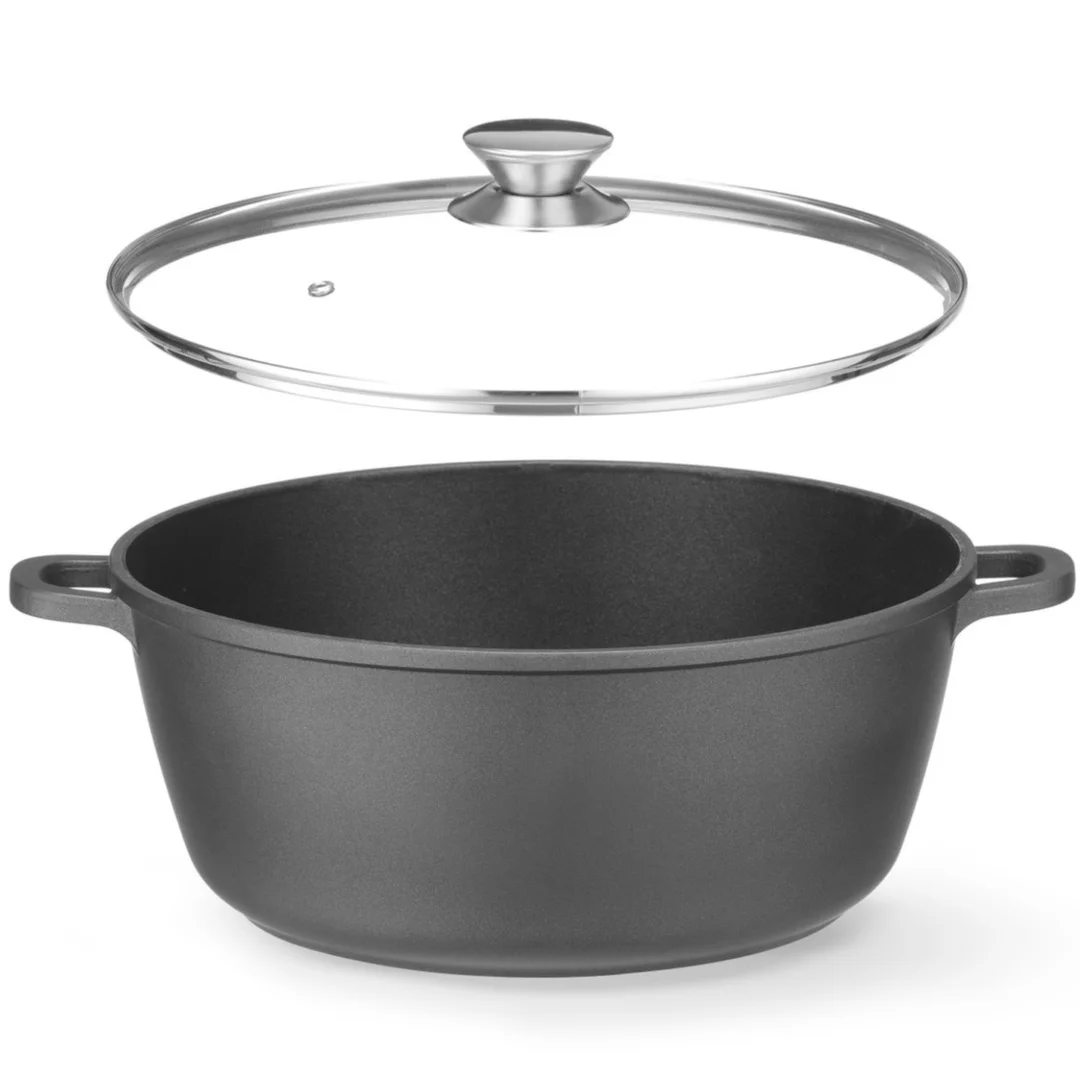 Garnek z pokrywką z powłoką nieprzywierającą 7.5 l 387x310x130 mm — zdjęcie 3