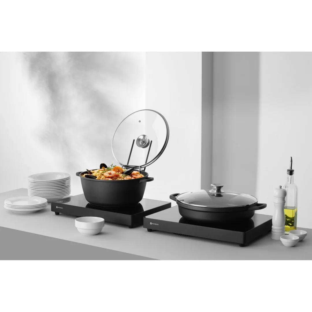 Garnek z pokrywką z powłoką nieprzywierającą 7 l 367x290x122 mm — zdjęcie 7