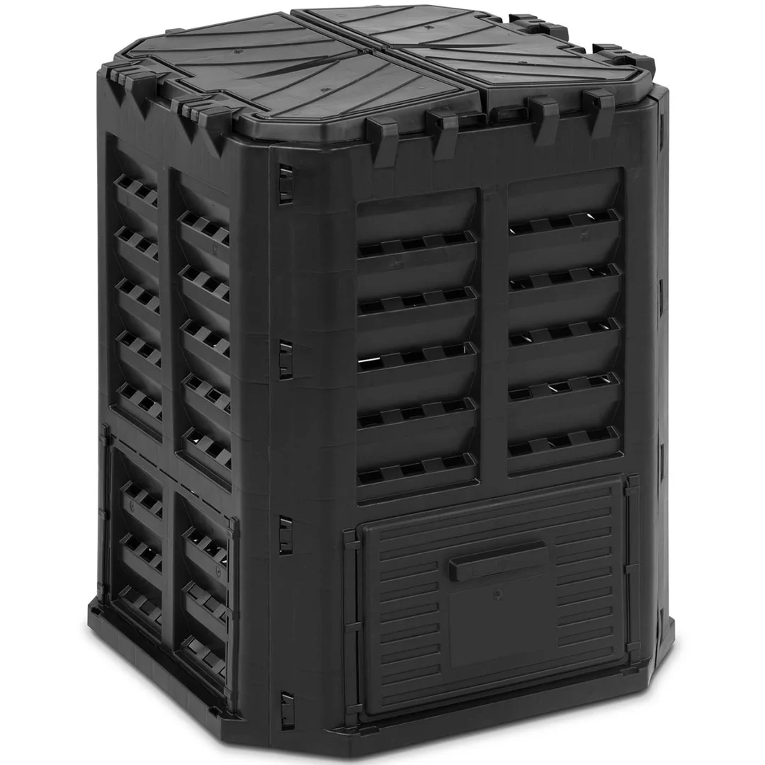 Kompostownik ogrodowy na odpadki organiczne 68 x 68 x 84 cm 360 l — zdjęcie 2