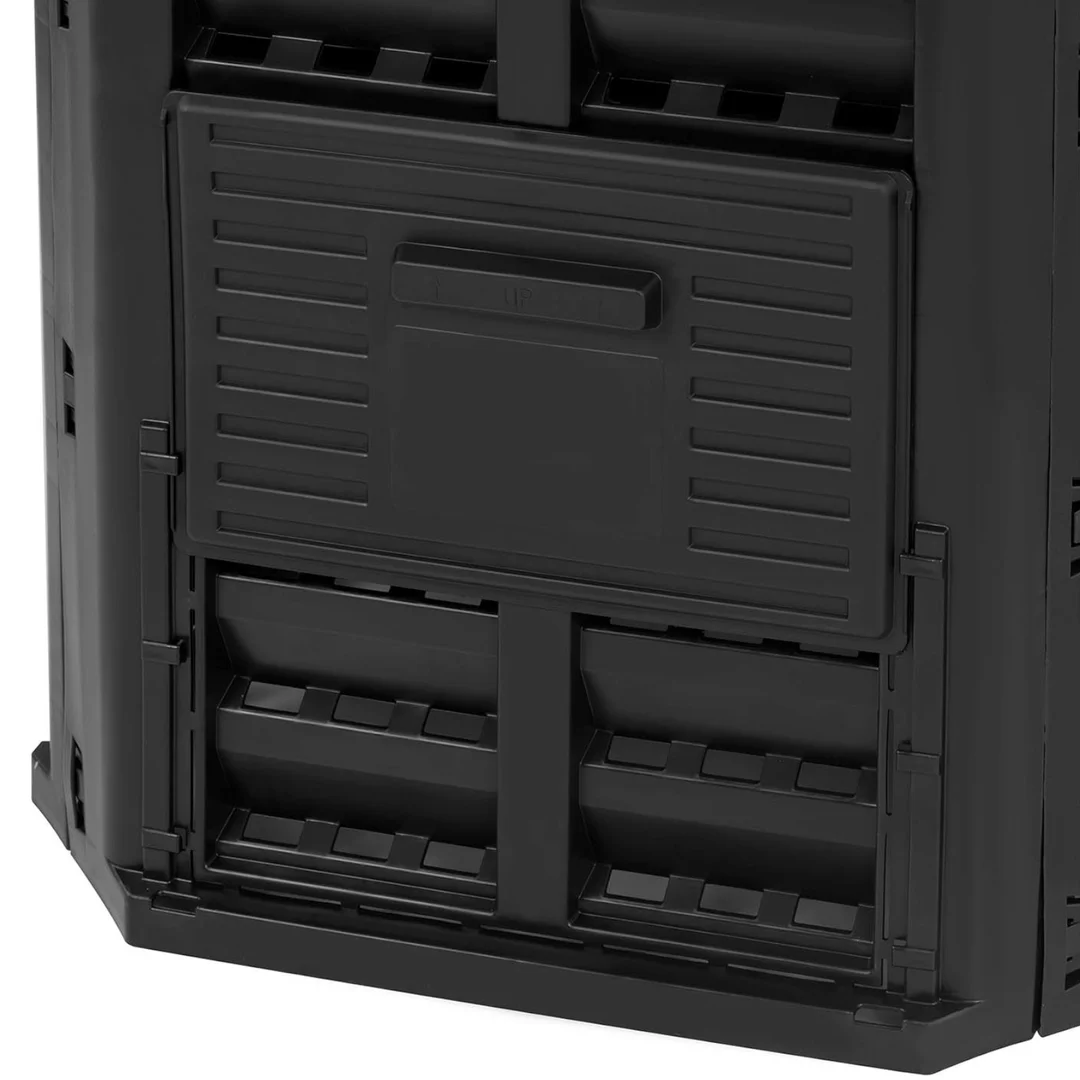 Kompostownik ogrodowy na odpadki organiczne 68 x 68 x 84 cm 360 l — zdjęcie 4