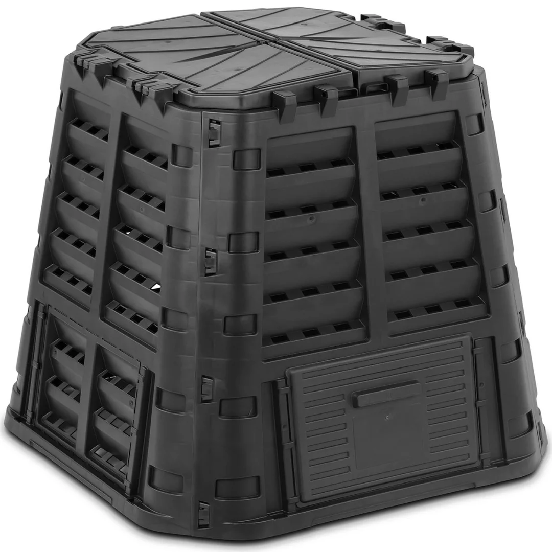 Kompostownik ogrodowy na odpadki organiczne 69 x 69 x 82 cm 480 l — zdjęcie 2