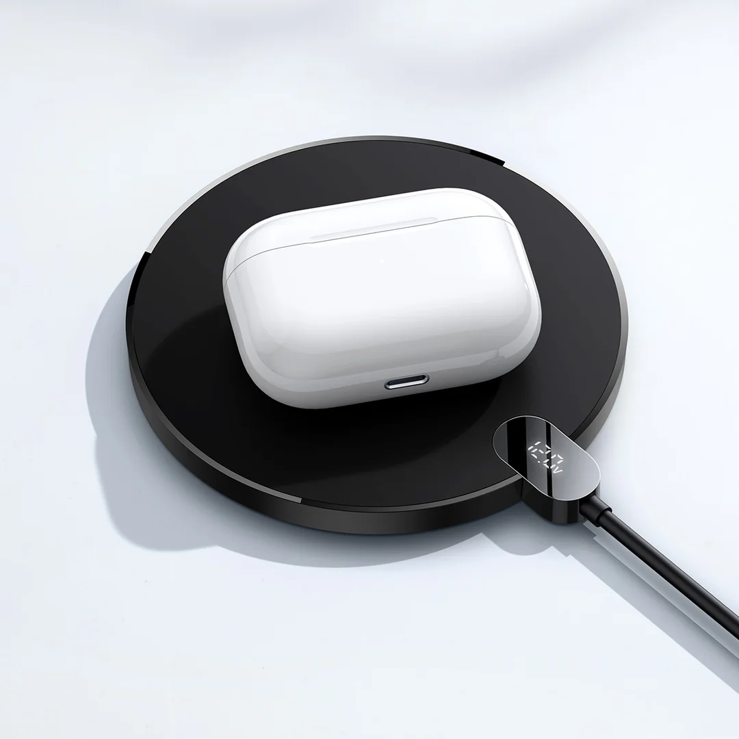 Ładowarka indukcyjna Digital LED Display Gen 2 15W USB-C - czarna