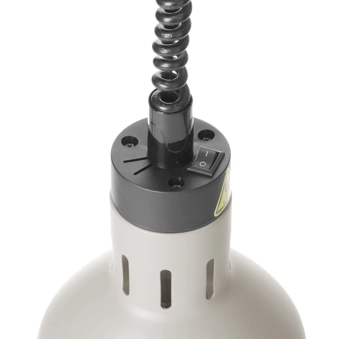 Lampa do podgrzewania potraw wisząca cylindryczna śr. 175 mm 250 W - biała — zdjęcie 5
