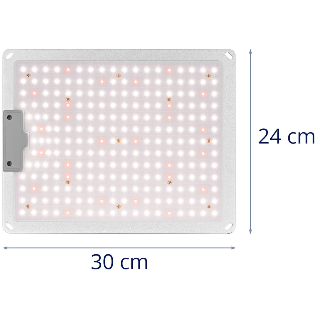 Lampa do uprawy wzrostu roślin pełne spektrum 30 x 24 cm 234 LED 110 W srebrna — zdjęcie 10