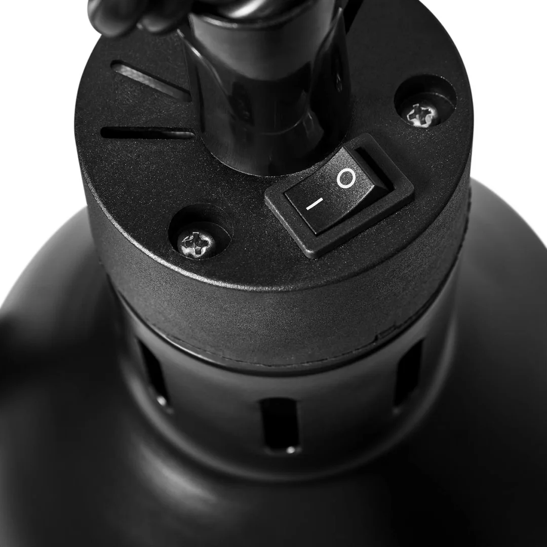 Lampa grzewcza do potraw na podczerwień IR wisząca czarna śr. 17 cm 250 W — zdjęcie 3