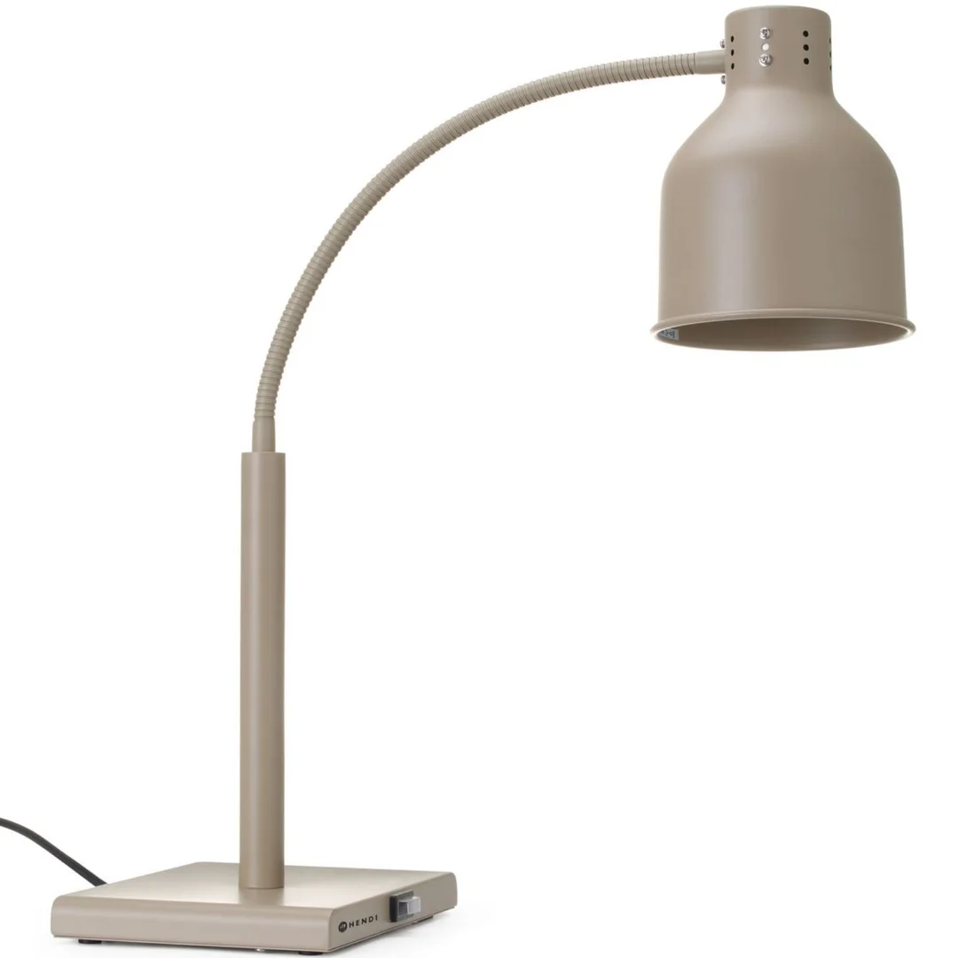 Lampa grzewcza stołowa do podgrzewania potraw giętka 250 W - beżowa — zdjęcie 2