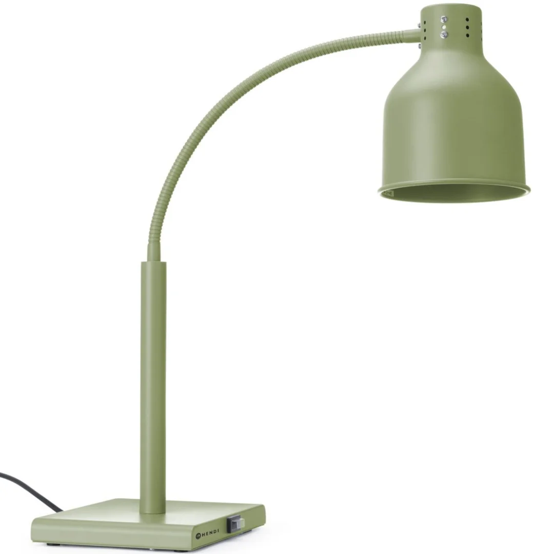 Lampa grzewcza stołowa do podgrzewania potraw giętka 250 W - zielona — zdjęcie 2