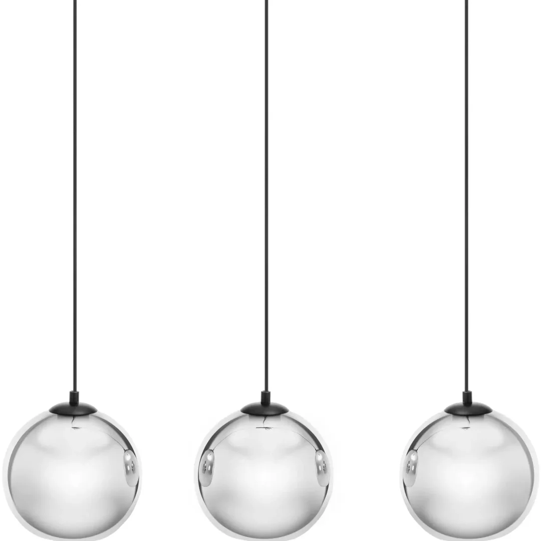 Lampa sufitowa nowoczesna 3 punktowa E27 - szklane kule — zdjęcie 2