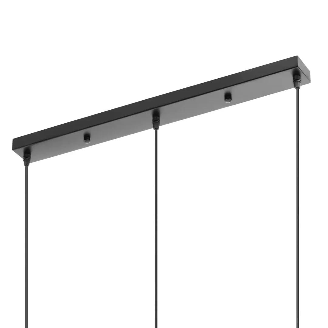 Lampa sufitowa nowoczesna 3 punktowa E27 - szklane kule — zdjęcie 3