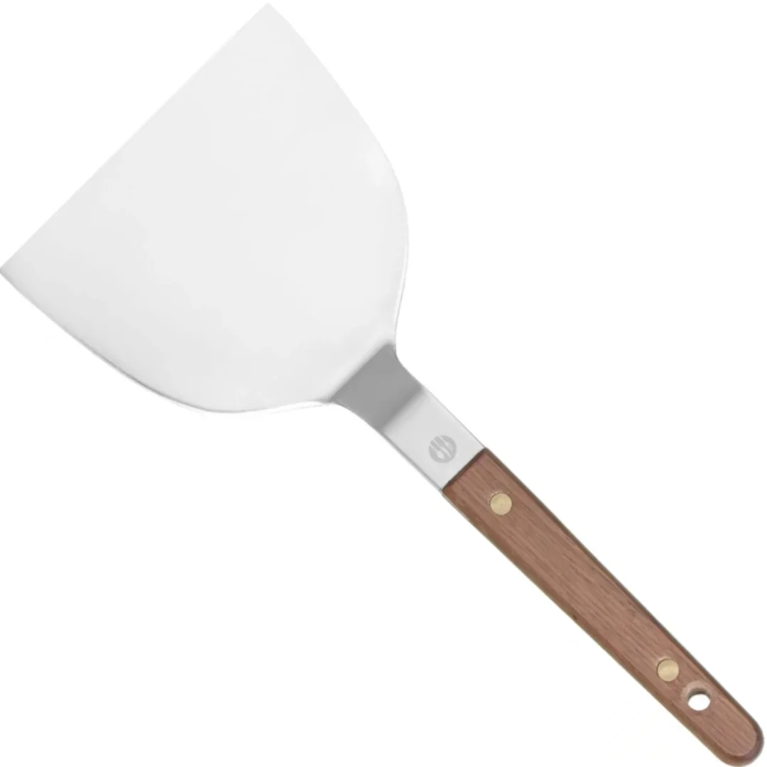 Łopatka do Teppanyaki burgerów jajek z drewnianym uchwytem 240 x 105 mm — zdjęcie 2