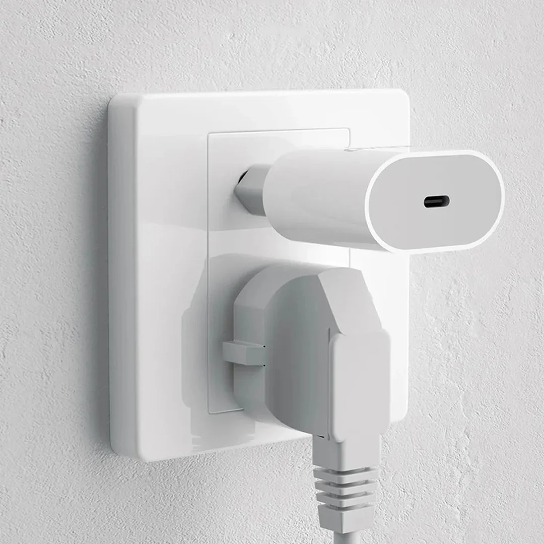 Mała ładowarka sieciowa A14EUC PD 20W USB-C + kabel USB-C - biała