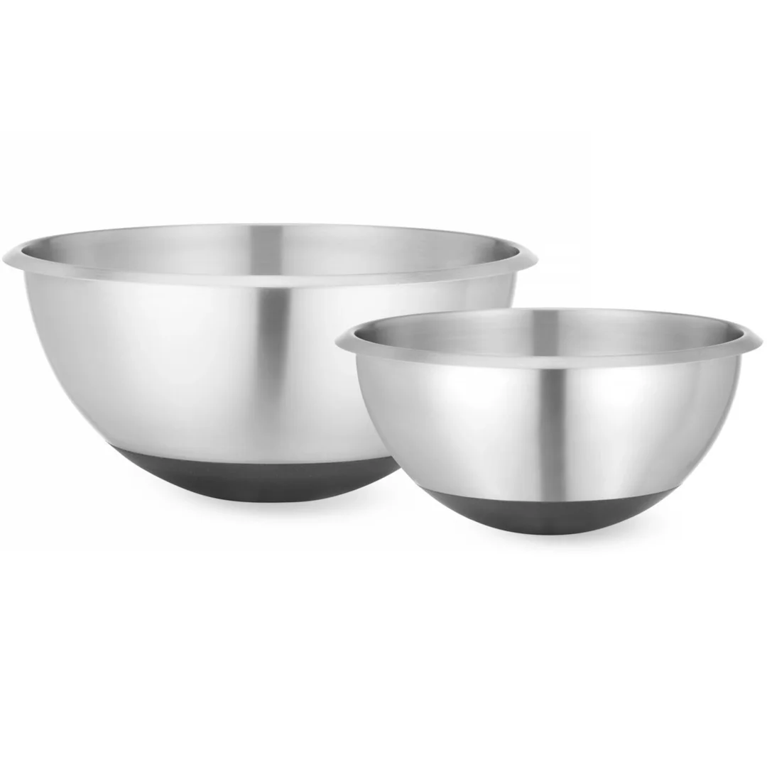 Miska kuchenna stalowa z silikonową podstawą i miarką 3 l śr. 265 x 125 mm — zdjęcie 2