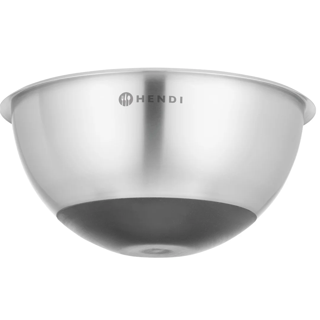 Miska kuchenna stalowa z silikonową podstawą i miarką 6 l śr. 330 x 155 mm — zdjęcie 2