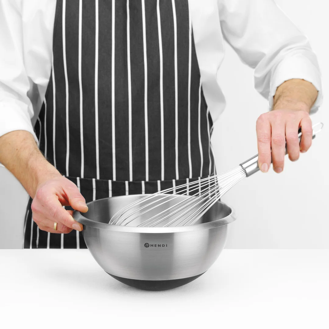 Miska kuchenna stalowa z silikonową podstawą i miarką 6 l śr. 330 x 155 mm — zdjęcie 4
