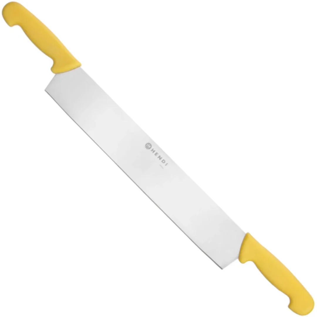 Nóż do sera z dwoma uchwytami 655 mm - żółty — zdjęcie 2