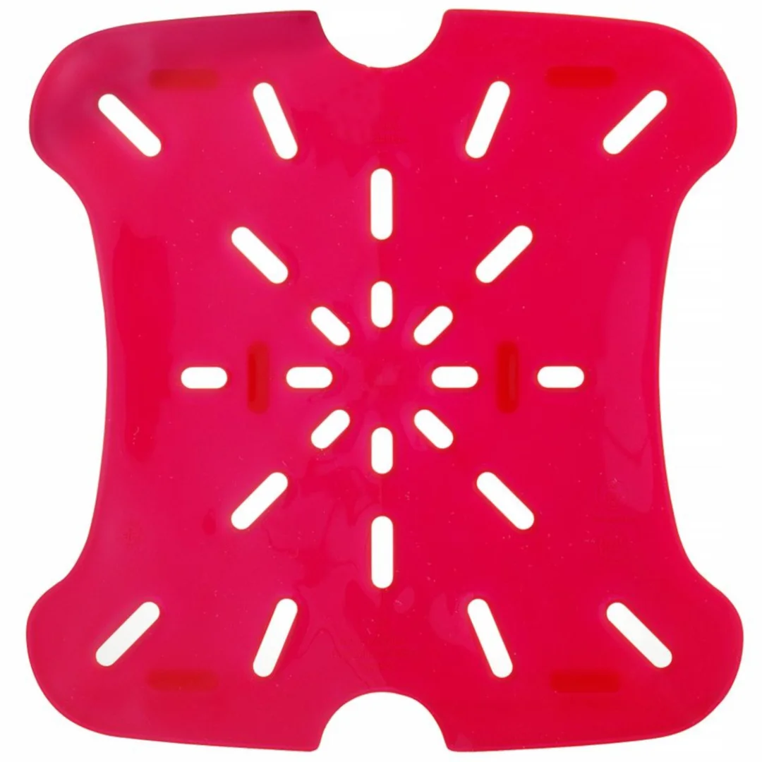 Ociekacz sztuczne dno do pojemników Cambro 5.7 / 7.6 l 187x181x16 mm - czerwony — zdjęcie 2