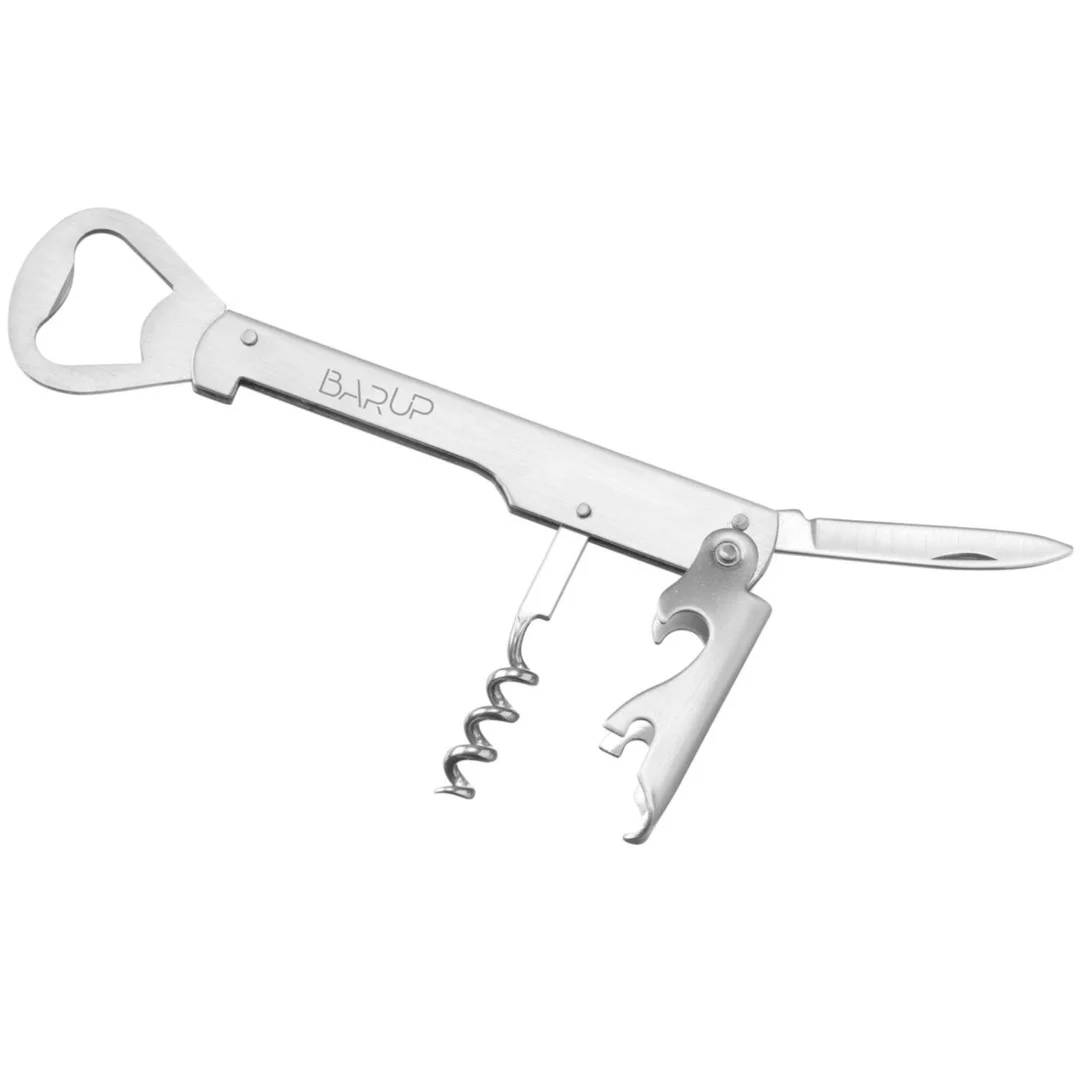 Otwieracz kelnerski do butelek 4w1 nożyk korkociąg dł. 142 mm — zdjęcie 2