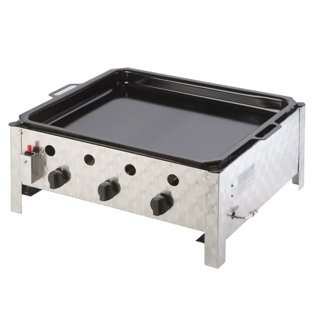 Patelnia gazowa grill gazowy z patelnią 3 - palnikowy PELVIS 10 kW — zdjęcie 2