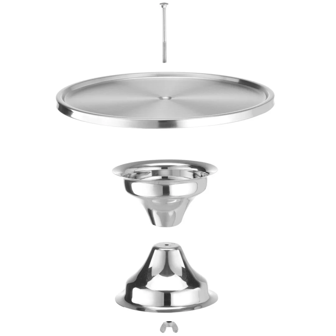 Patera do ciasta ekspozycyjna stalowa śr. 322x175 mm — zdjęcie 2