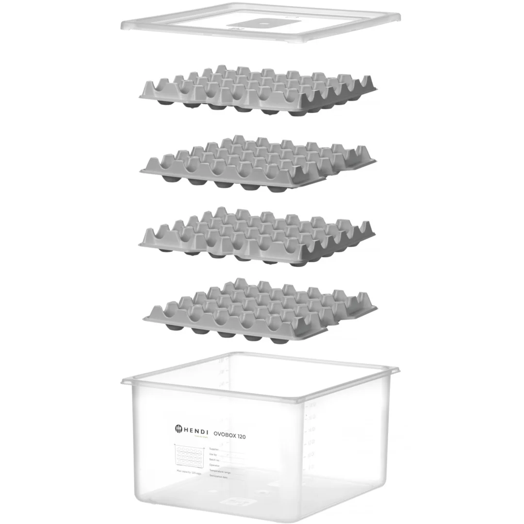 Pojemnik na jajka 8 tacek na 120 jaj OVOBOX 18 l 355 x 325 x 200 mm — zdjęcie 4
