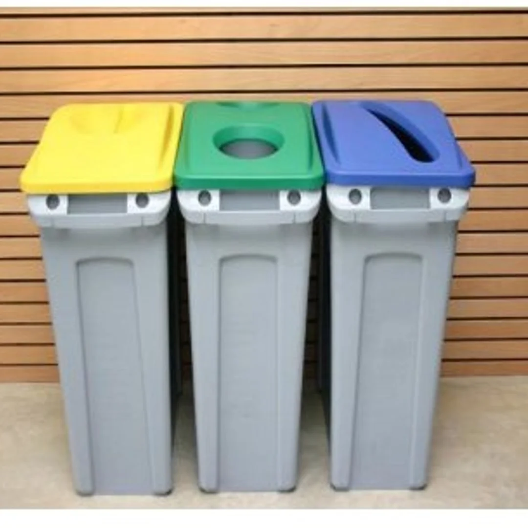 Pokrywa do pojemnika Rubbermaid SLIM JIM reg; zielona — zdjęcie 2