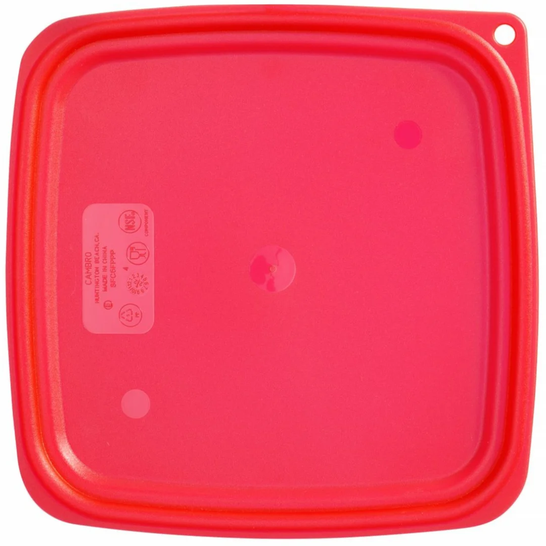 Pokrywka do pojemnika CamSquares Fresh Pro 5.7 / 7.6 l 229x229x19 mm - czerwona — zdjęcie 2