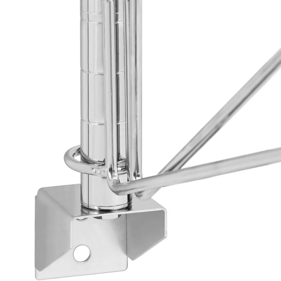 Półka druciana ścienna podwójna do 60 kg 90 x 35 x 60 cm — zdjęcie 4