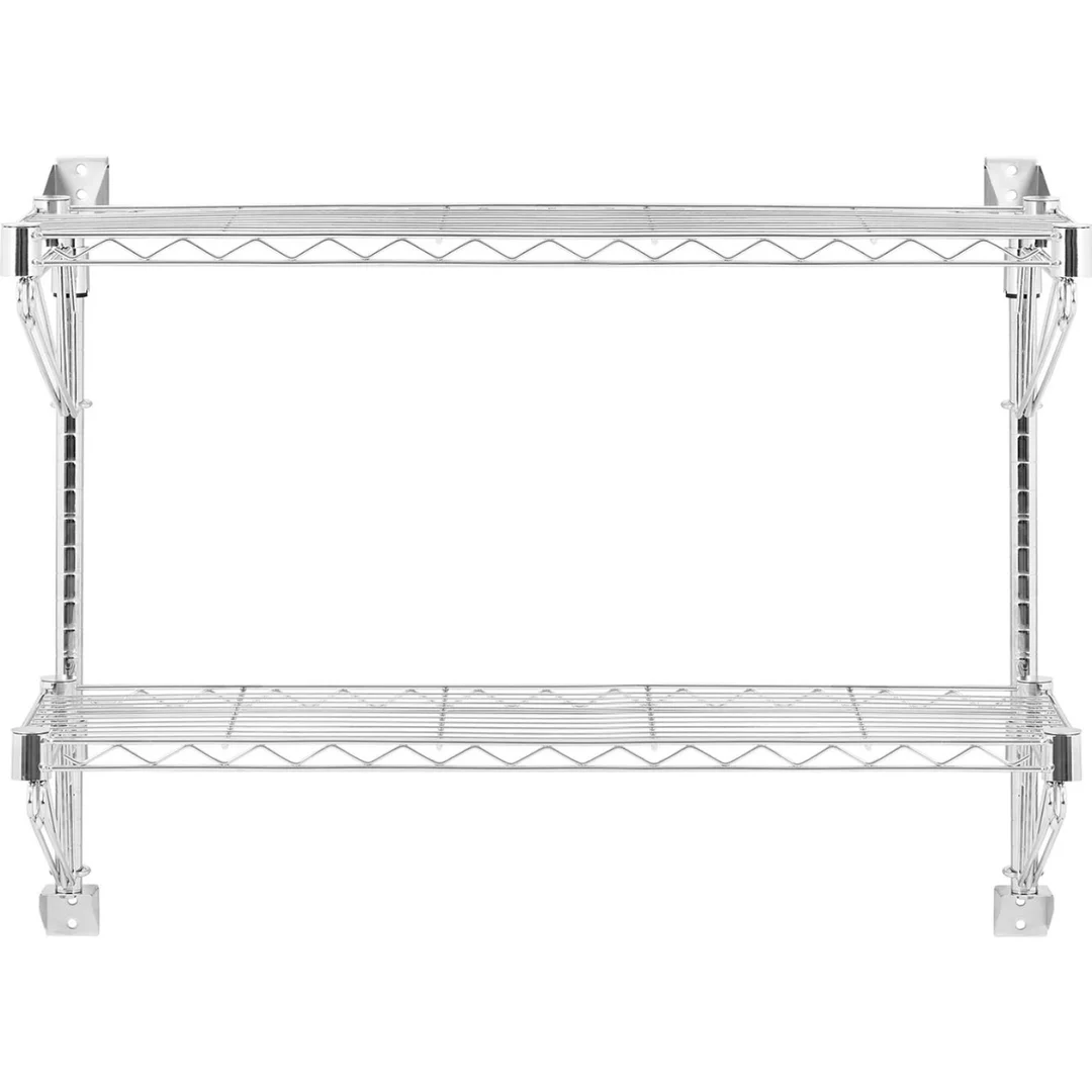 Półka druciana ścienna podwójna do 60 kg 90 x 35 x 60 cm — zdjęcie 6