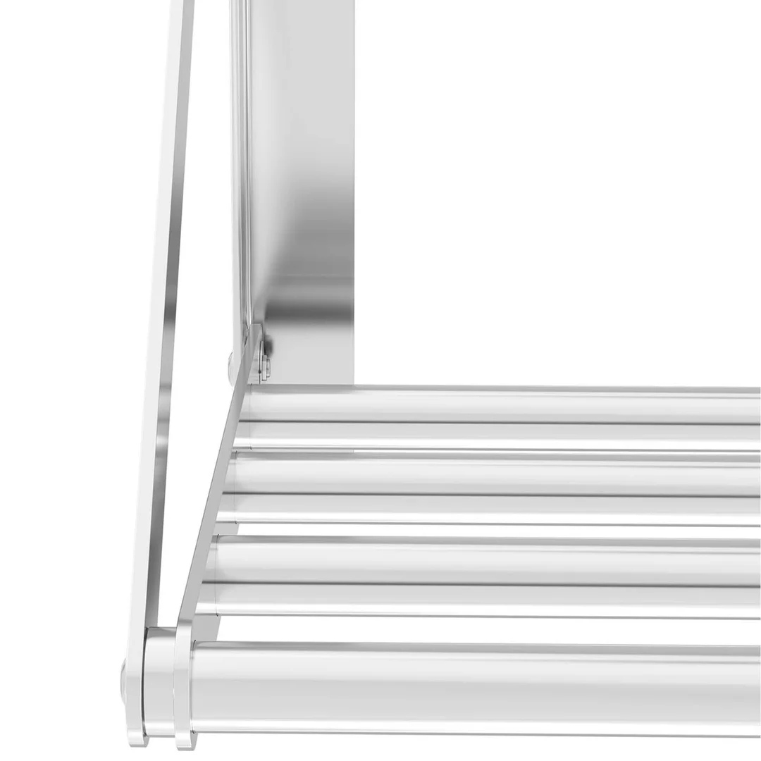 Półka ścienna składana ze stali nierdzewnej do 40 kg 100 x 30 cm — zdjęcie 5