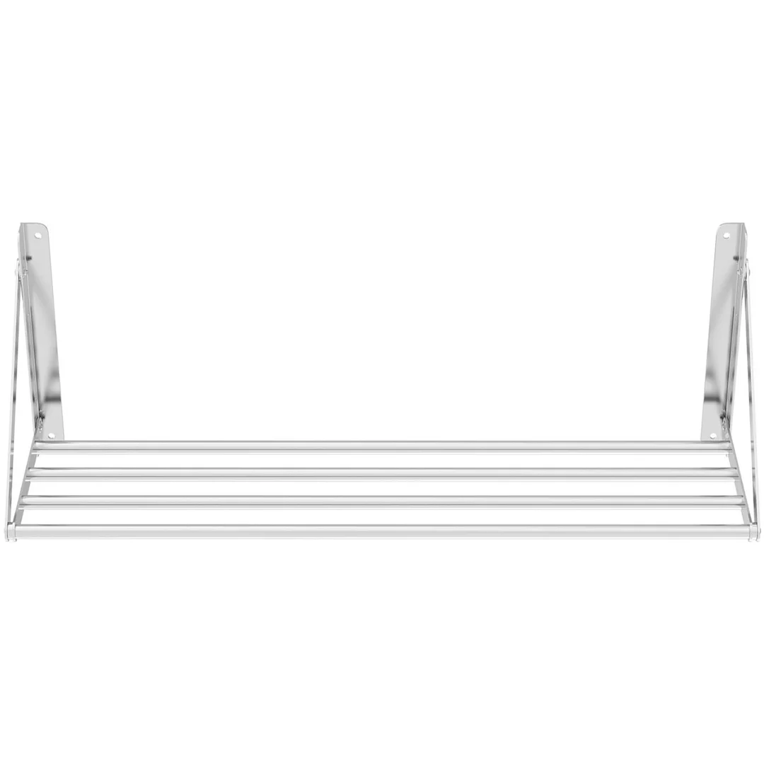 Półka ścienna składana ze stali nierdzewnej do 40 kg 100 x 30 cm — zdjęcie 6