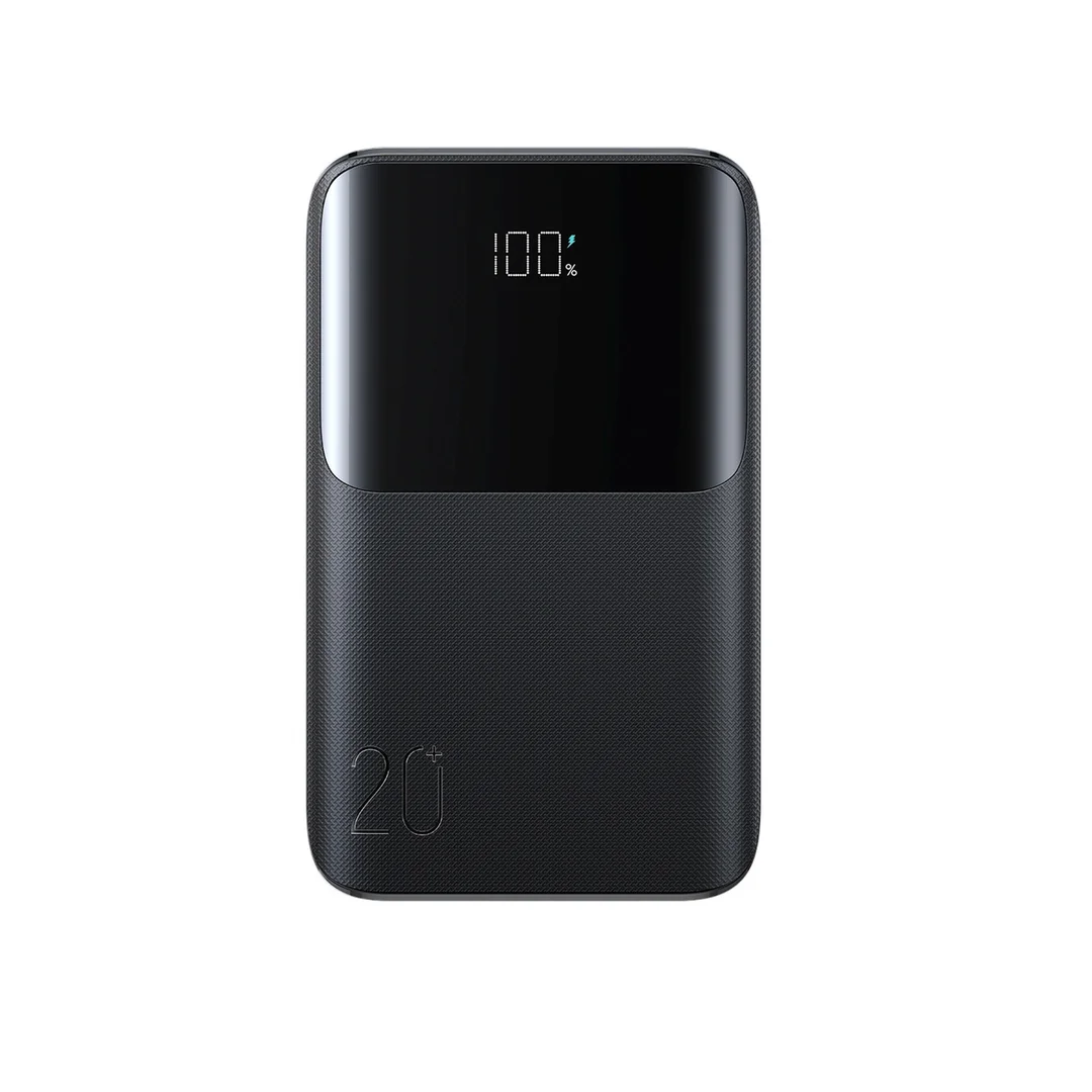Powerbank 20000mAh 22.5W USB-A USB-C z wyświetlaczem JR-QP192 Mini - czarny