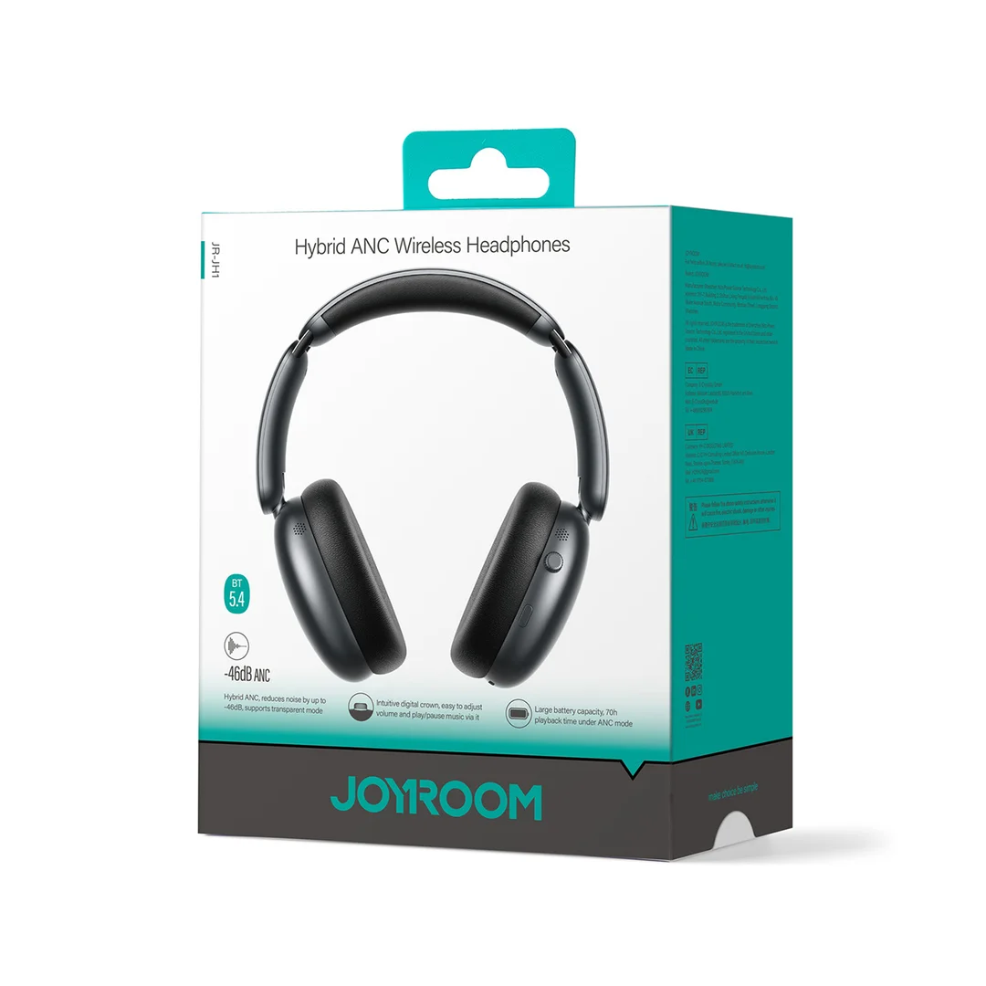 Słuchawki bezprzewodowe J-Head Series JR-JH1 z ANC Bluetooth - czarne