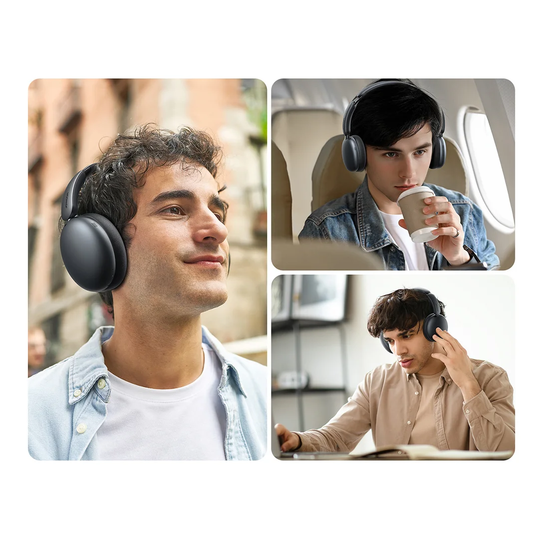 Słuchawki bezprzewodowe J-Head Series JR-JH1 z ANC Bluetooth - czarne