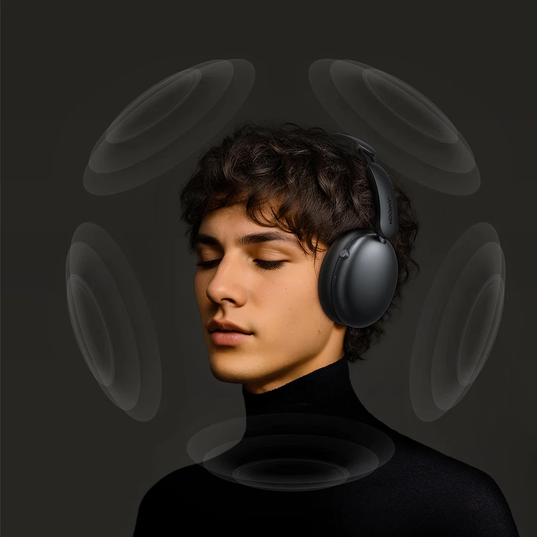 Słuchawki bezprzewodowe J-Head Series JR-JH1 z ANC Bluetooth - czarne