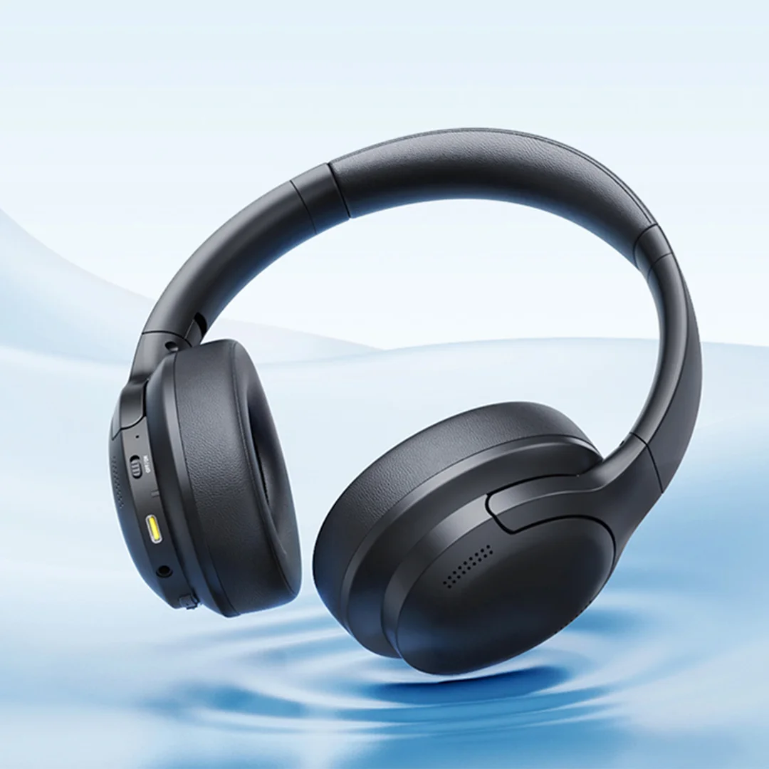 Słuchawki bezprzewodowe nauszne mocny bas Bass BH1 Bluetooth - czarne