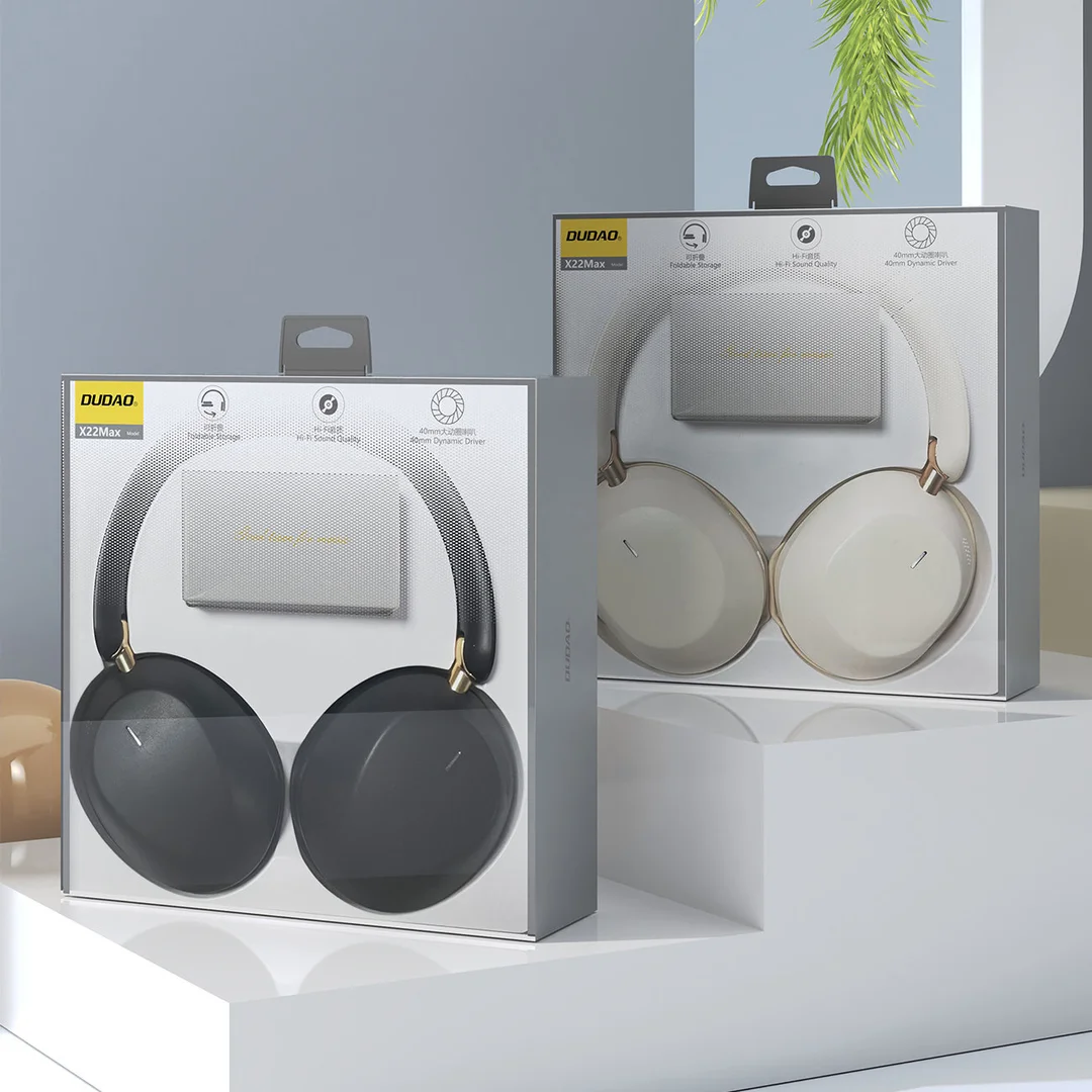 Słuchawki bezprzewodowe nauszne X22 Max Bluetooth ANC - czarne