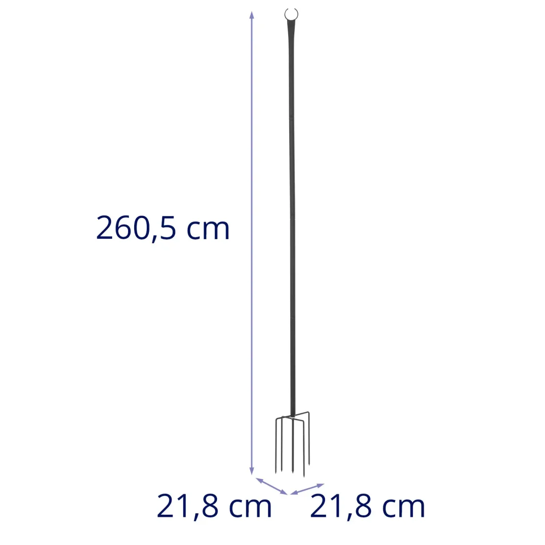 Słup do oświetlenia lamp roślin dekoracji ogrodowych - zestaw 4 szt. — zdjęcie 6