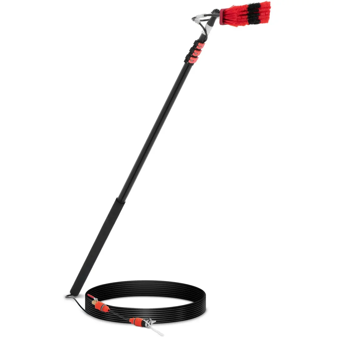Szczotka teleskopowa z przyłączem wody do mycia okien paneli szer. 35 cm 165-540 cm — zdjęcie 2