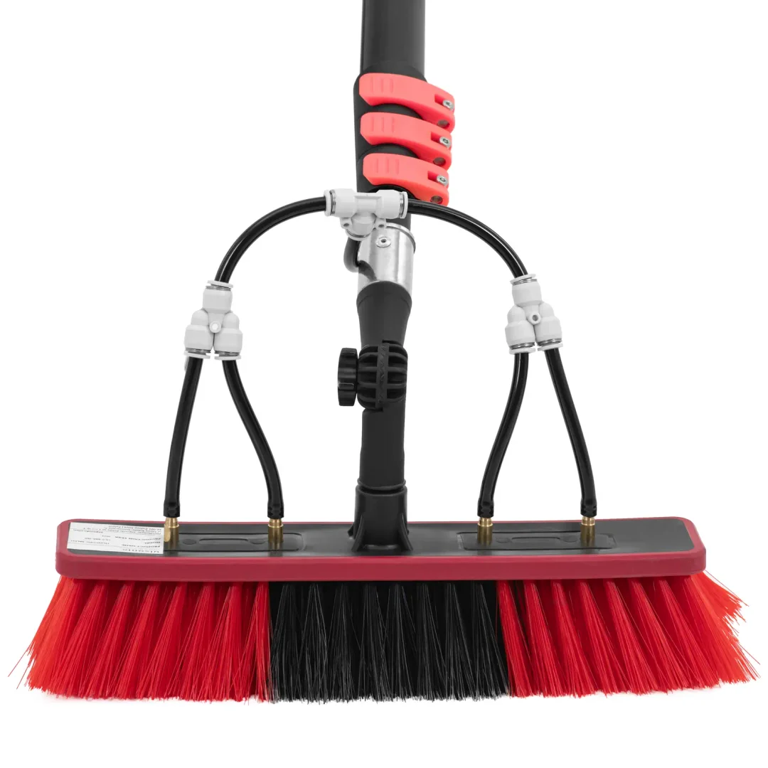 Szczotka teleskopowa z przyłączem wody do mycia okien paneli szer. 35 cm 165-540 cm — zdjęcie 3