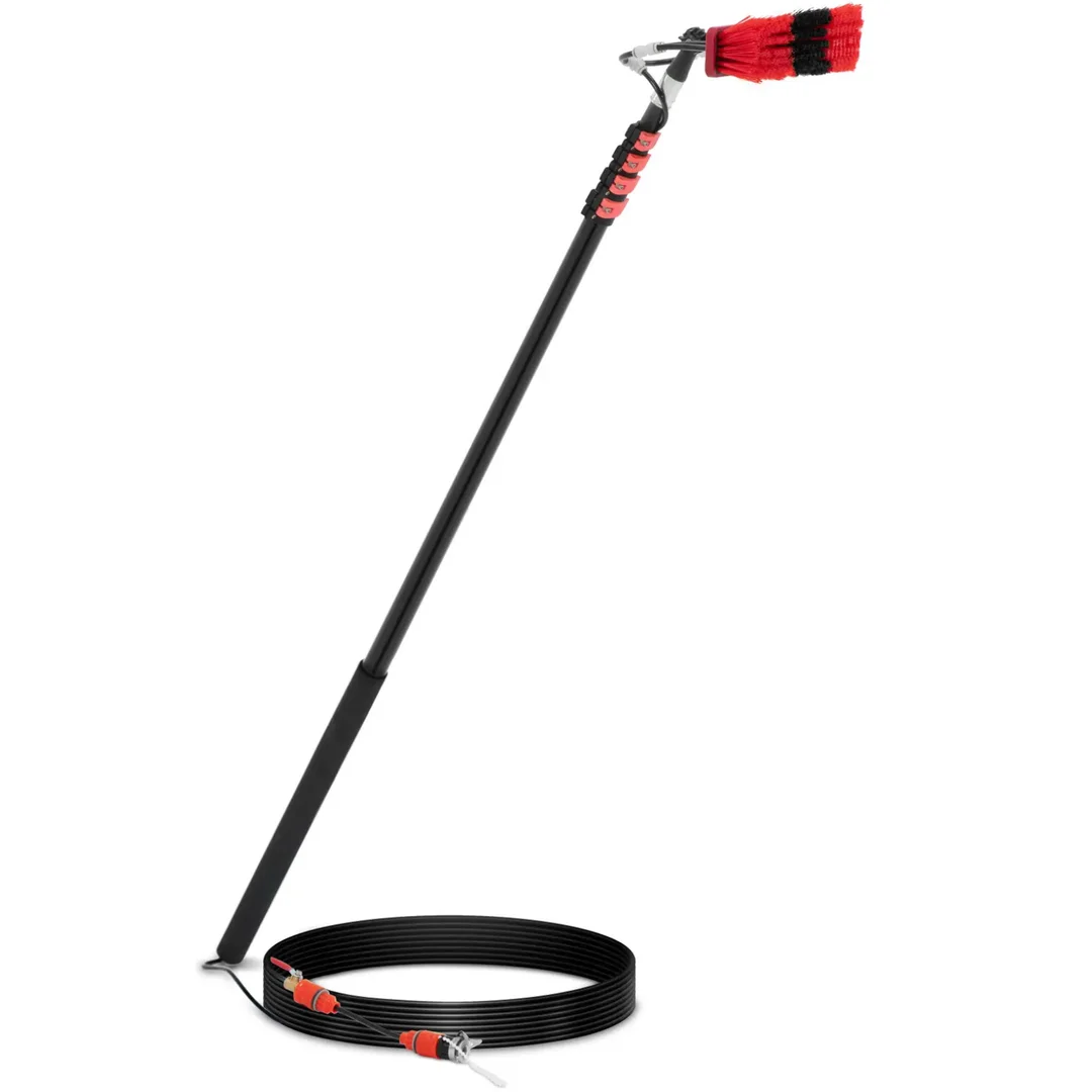 Szczotka teleskopowa z przyłączem wody do mycia okien paneli szer. 35 cm 175-720 cm — zdjęcie 2