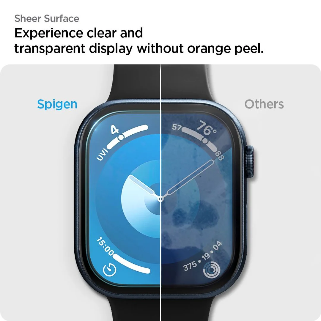 Szkło hybrydowe na Apple Watch 10 46 mm przezroczyste - 2 szt. — zdjęcie 10
