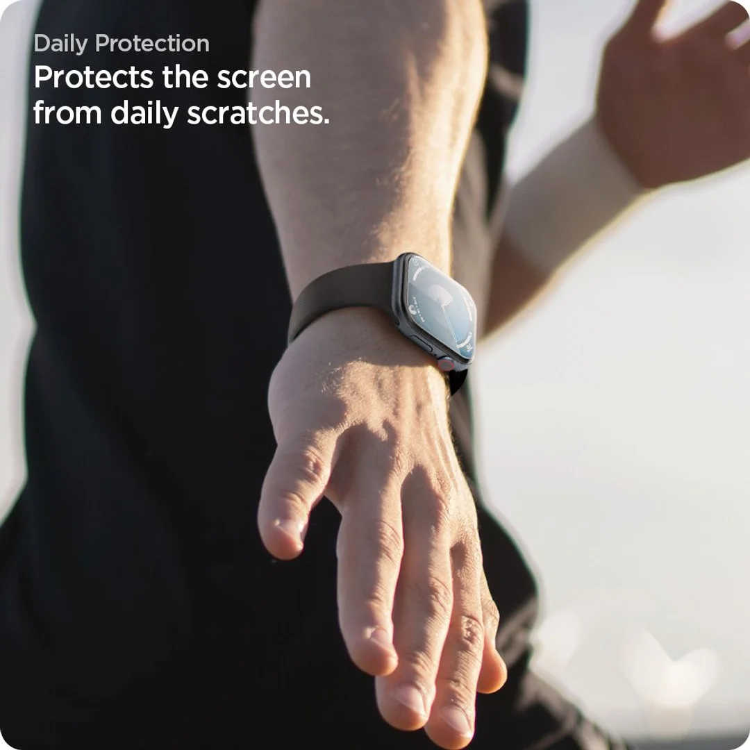 Szkło hybrydowe na Apple Watch 10 46 mm przezroczyste - 2 szt. — zdjęcie 11