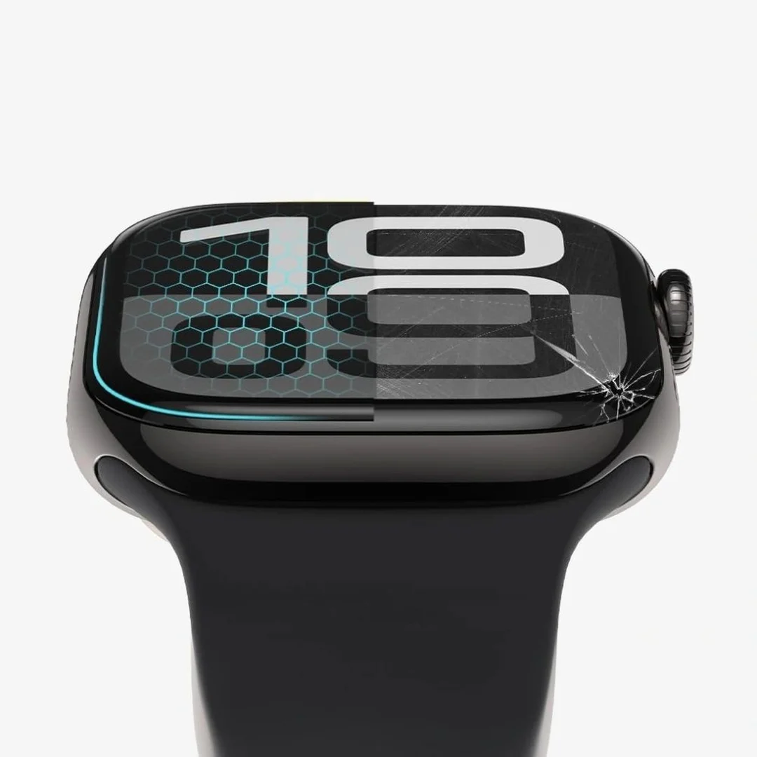 Szkło hybrydowe na zegarek Garmin Vivoactive 6 Glass Flex+ czarne - 2 szt. — zdjęcie 2