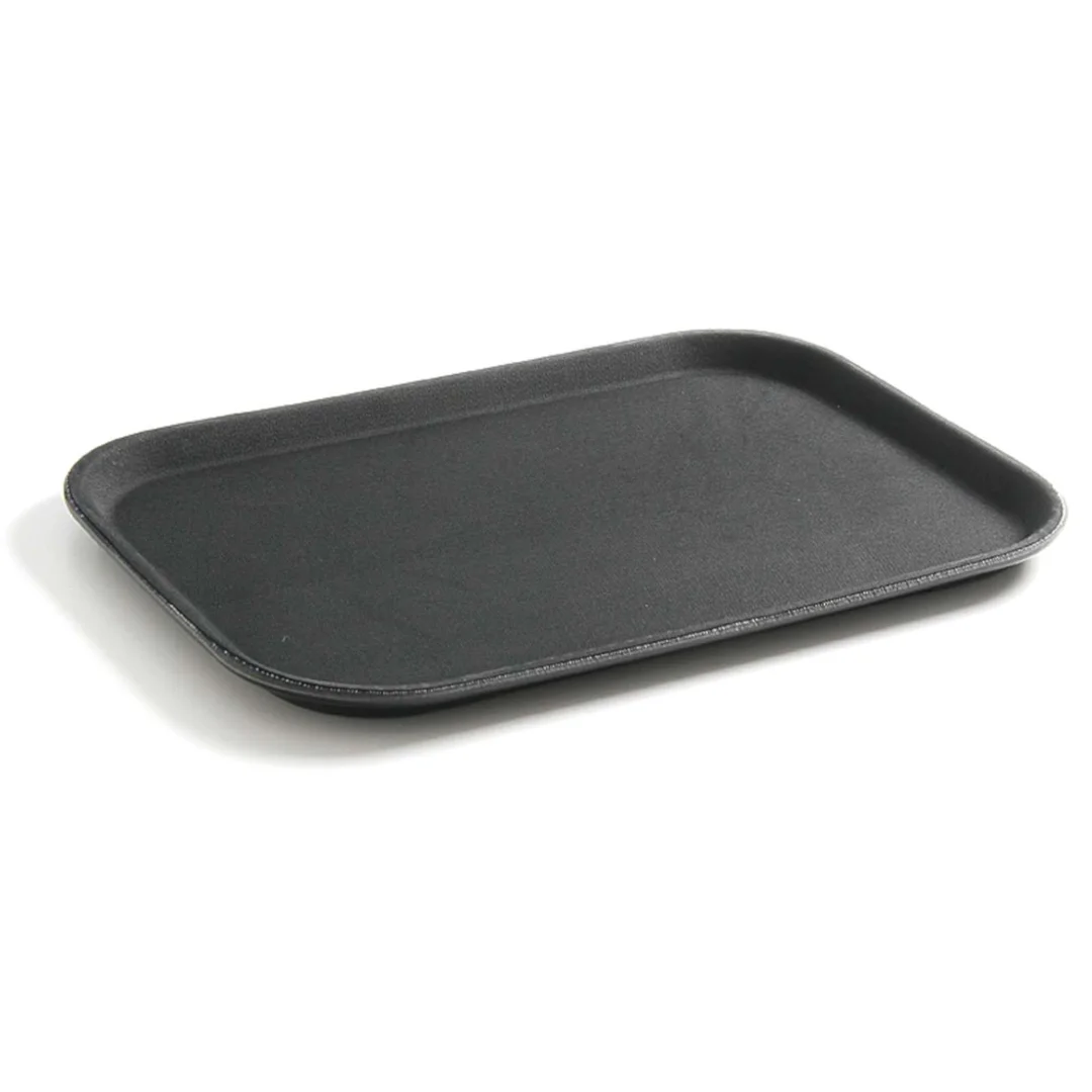 Taca kelnerska antypoślizgowa odporna 25.5x35.5cm - czarna — zdjęcie 2