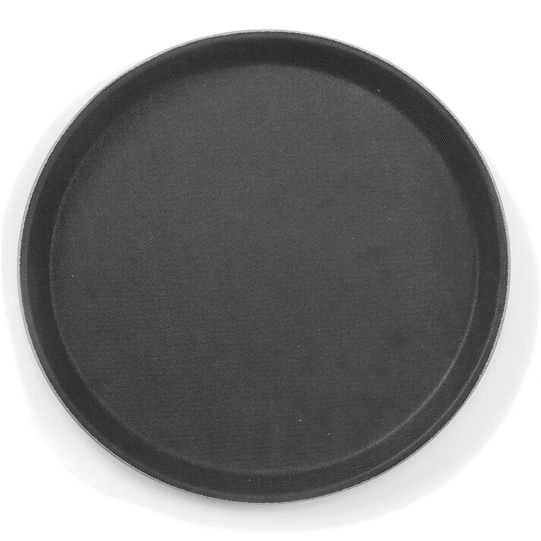 Taca kelnerska antypoślizgowa okrągła śr. 40cm - czarna — zdjęcie 2