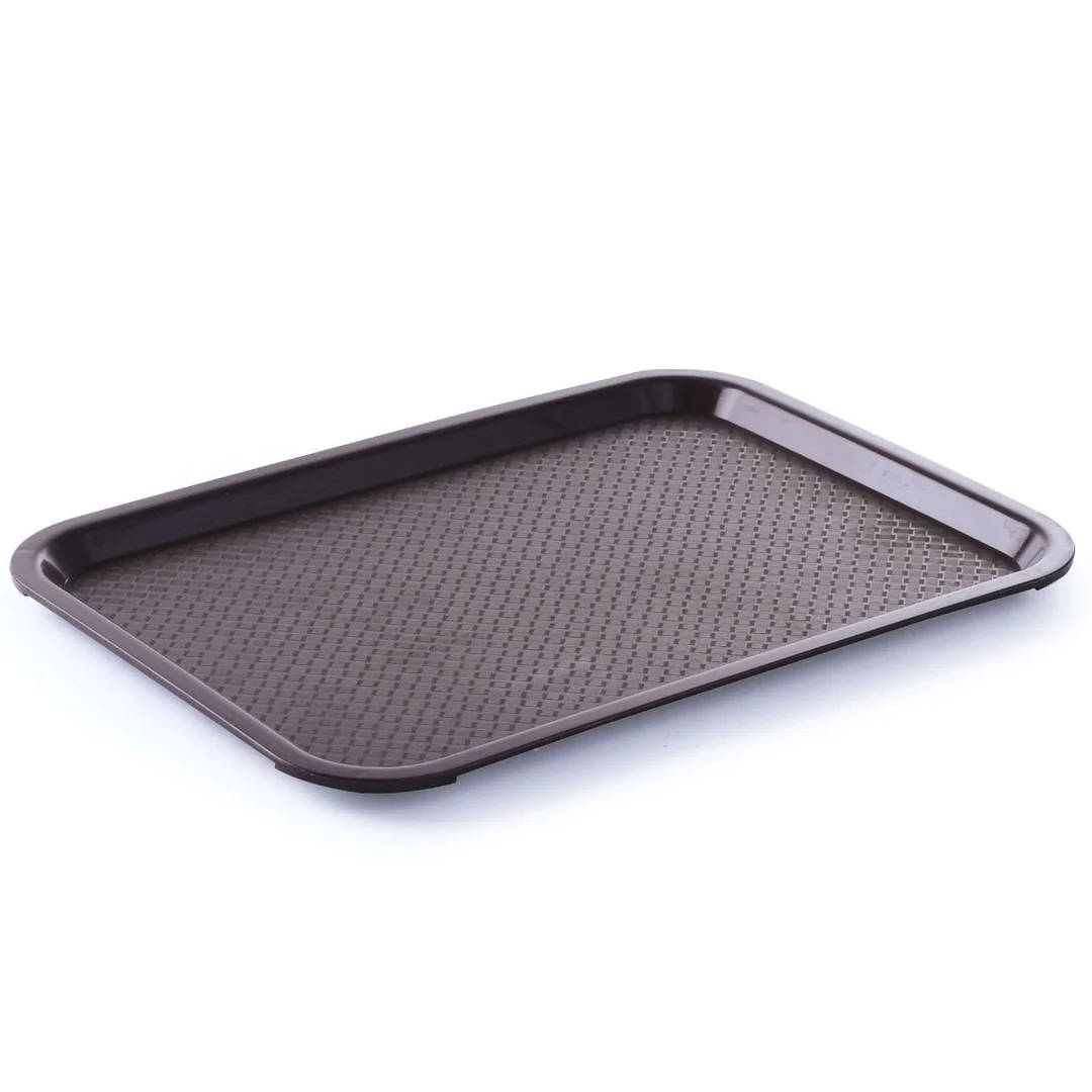 Taca z polipropylenu Fast Food 35x45cm - brązowa — zdjęcie 2