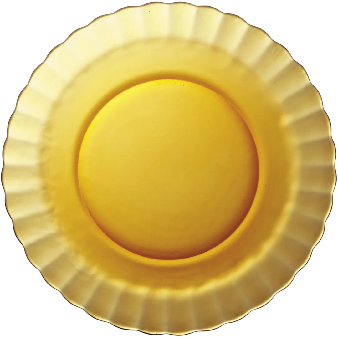 Talerz deserowy Duralex PICARDIE AMBER pomarańczowy śr. 205 mm - zestaw 6 szt. — zdjęcie 2