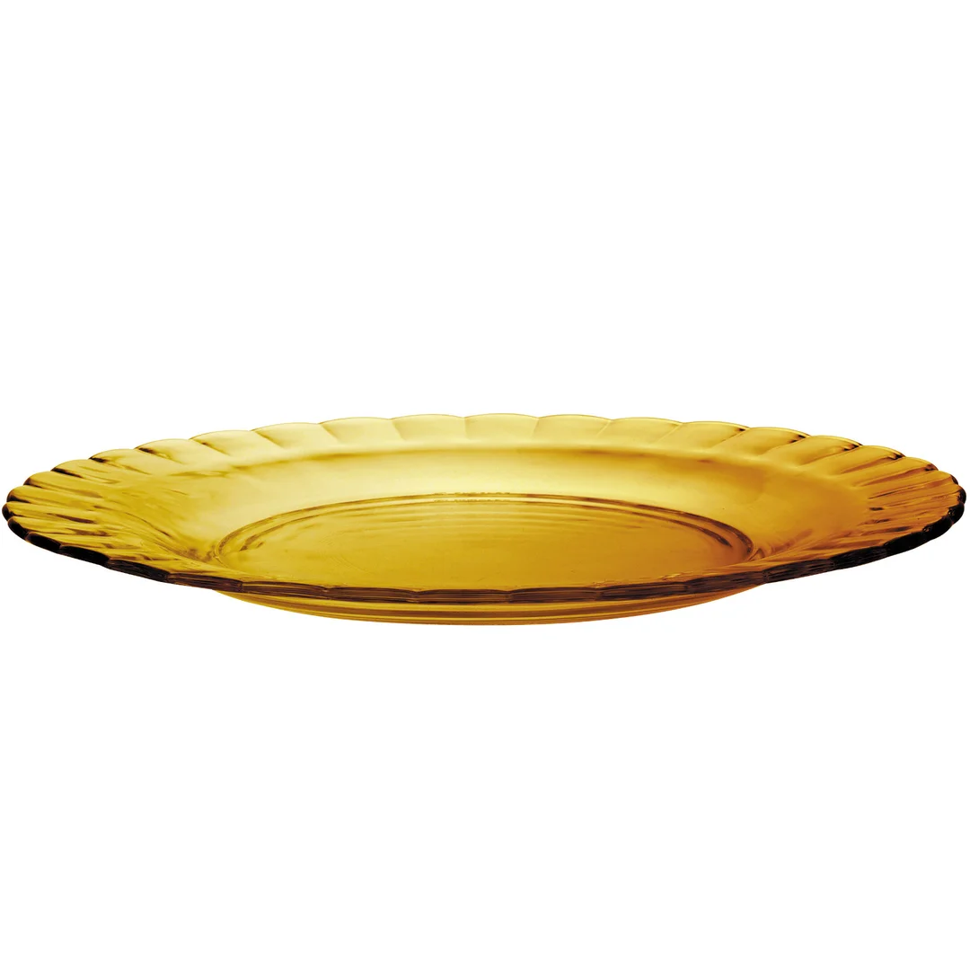 Talerz deserowy Duralex PICARDIE AMBER pomarańczowy śr. 205 mm - zestaw 6 szt. — zdjęcie 3