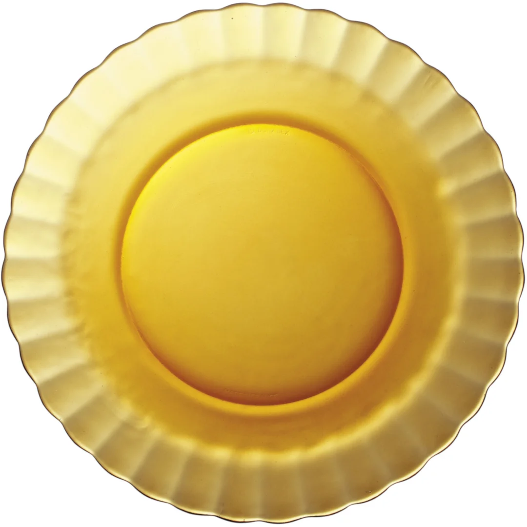 Talerz płytki Duralex PICARDIE AMBER pomarańczowy 230 x 20 mm - zestaw 6 szt. — zdjęcie 2