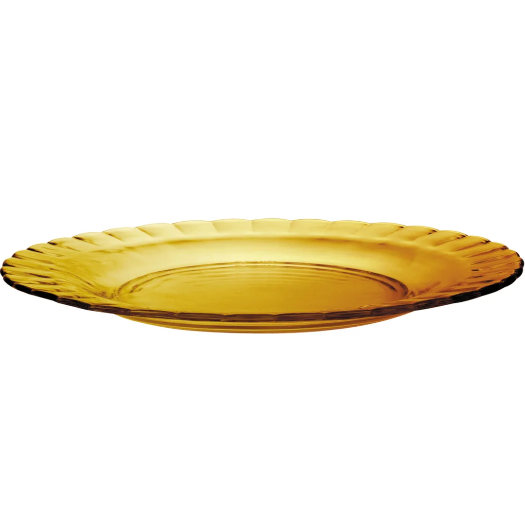 Talerz płytki Duralex PICARDIE AMBER pomarańczowy 230 x 20 mm - zestaw 6 szt. — zdjęcie 3
